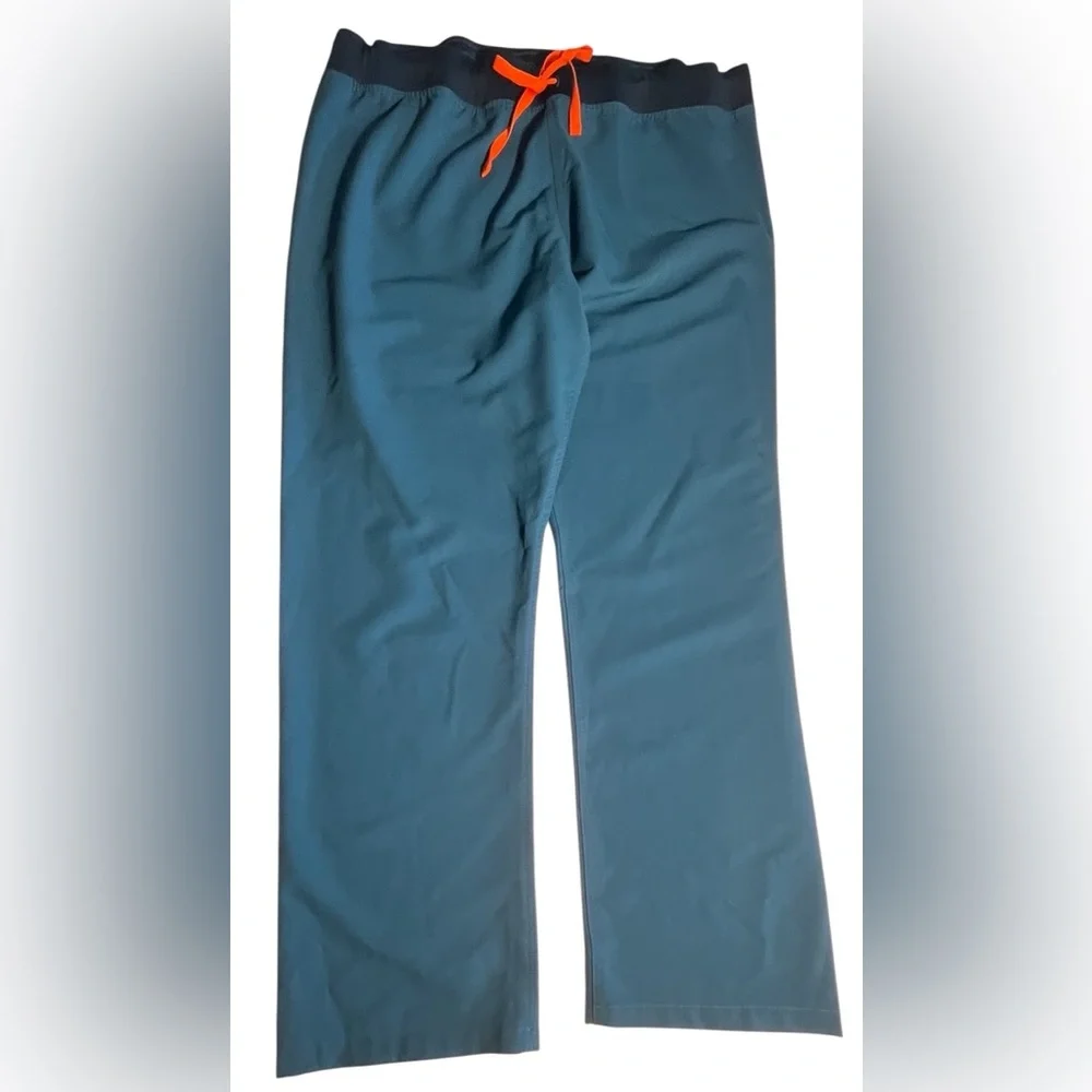 💙💚FIGS Livingston™ Basic Scrub Pants XXL Limited edition color-Alps Blue EUC - Picture 5 of 11